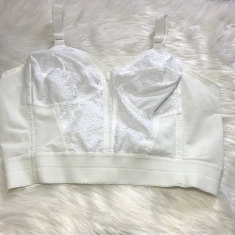 White Lace No Wire Shape wear Slimming Bra 38B